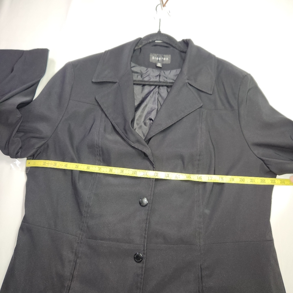 ⭐️Braetan Sleek Black Mid Length Trench Coat for Women XXL⭐️ - Picture 12 of 12